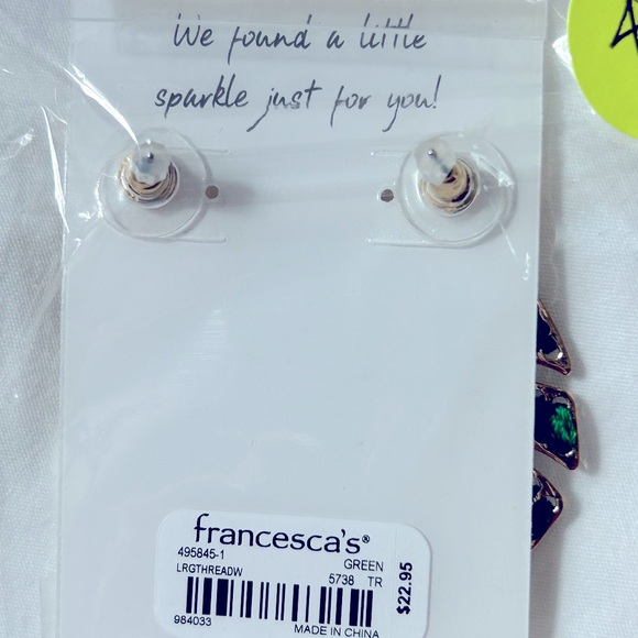 Rayne Thread Wrapped Leaf Earrings - Picture 5 of 5